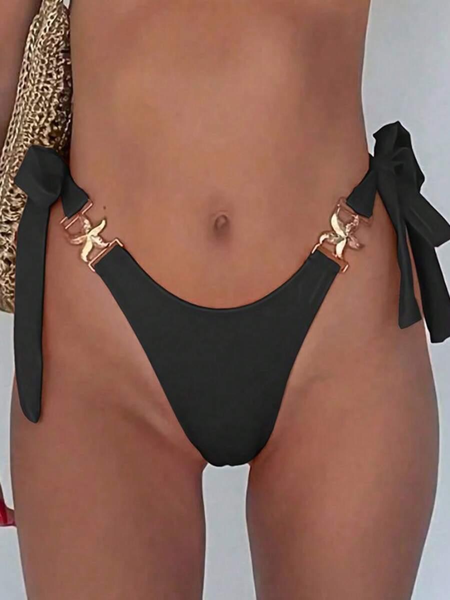czarny dół od bikini