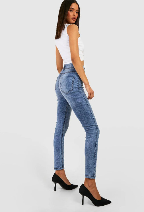 SPODNIE JEGGINGS WYSOKI STAN