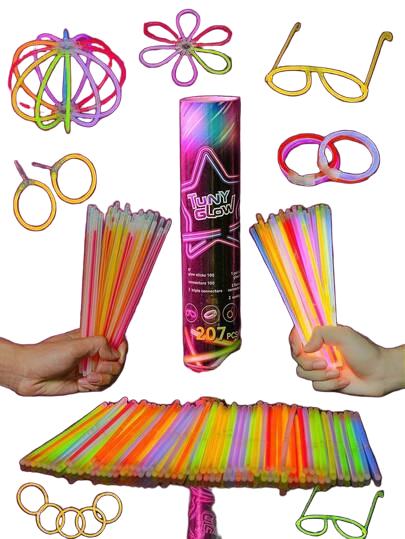 BRANSOLETKA ŚWIECĄCA FLUORESCENCYJNA 10-PACK