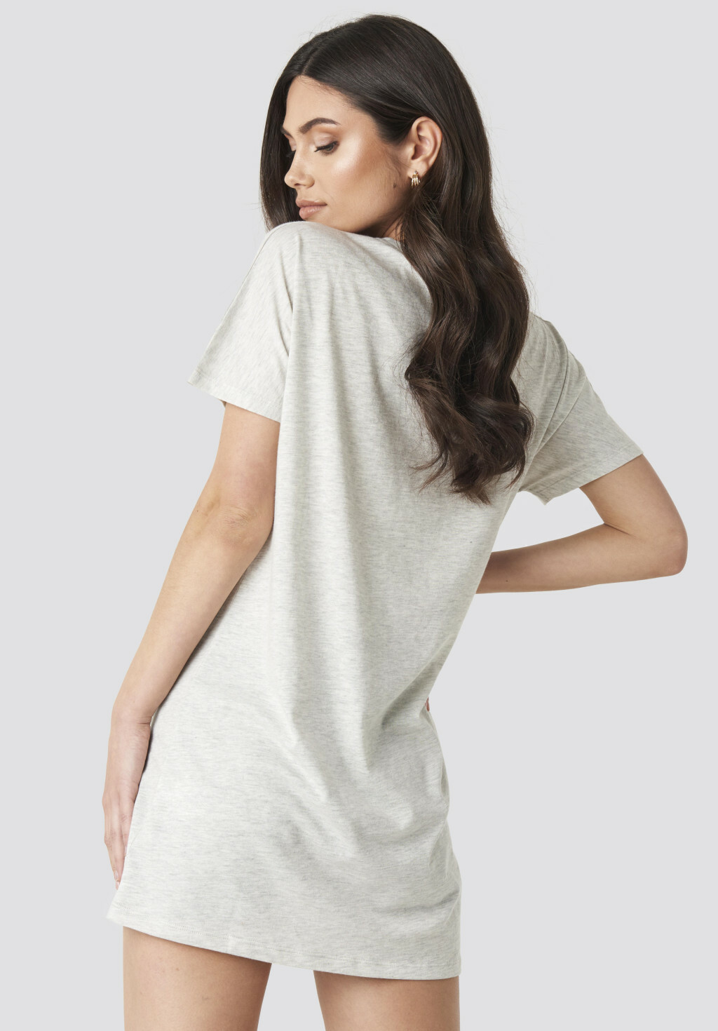 SZARA MINI SUKIENKA BASIC