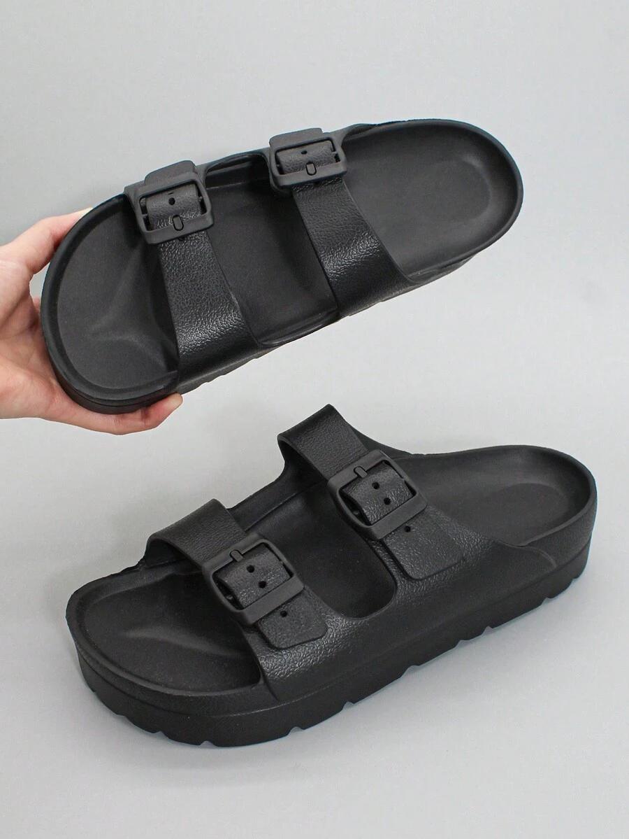 CZARNE KLAPKI CASUAL
