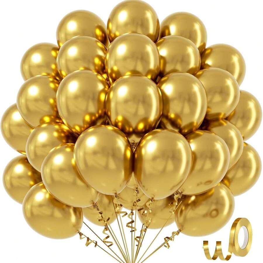 złote balony 10-pack