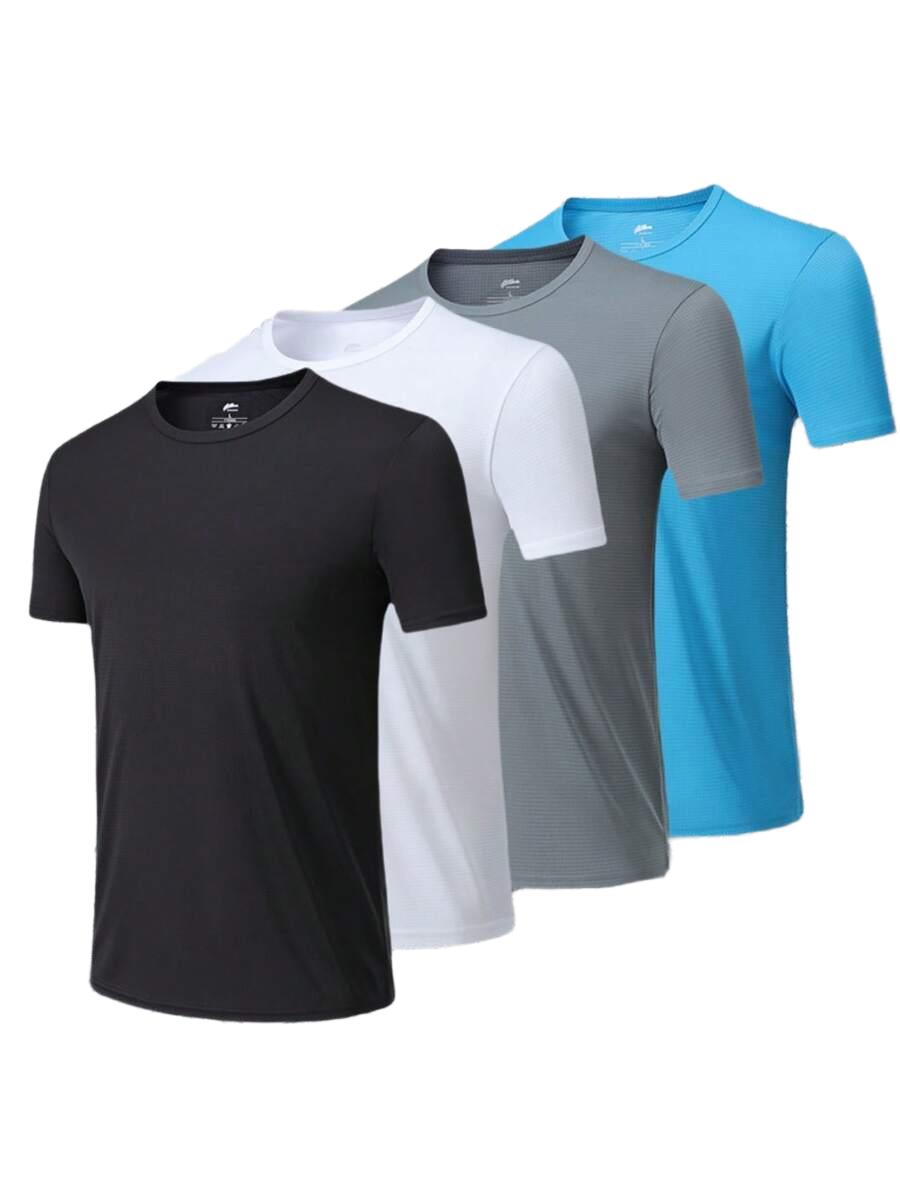 koszulka sportowa okrągły dekolt 4-pack
