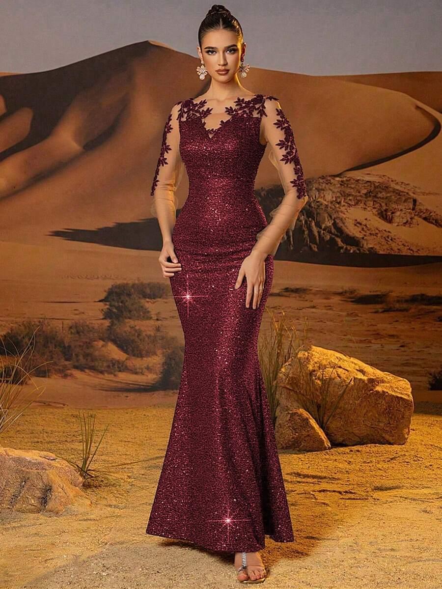 CZERWONA MAXI SUKIENKA