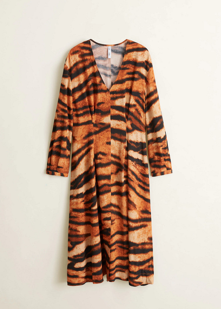 MIDI SUKIENKA ANIMAL PRINT