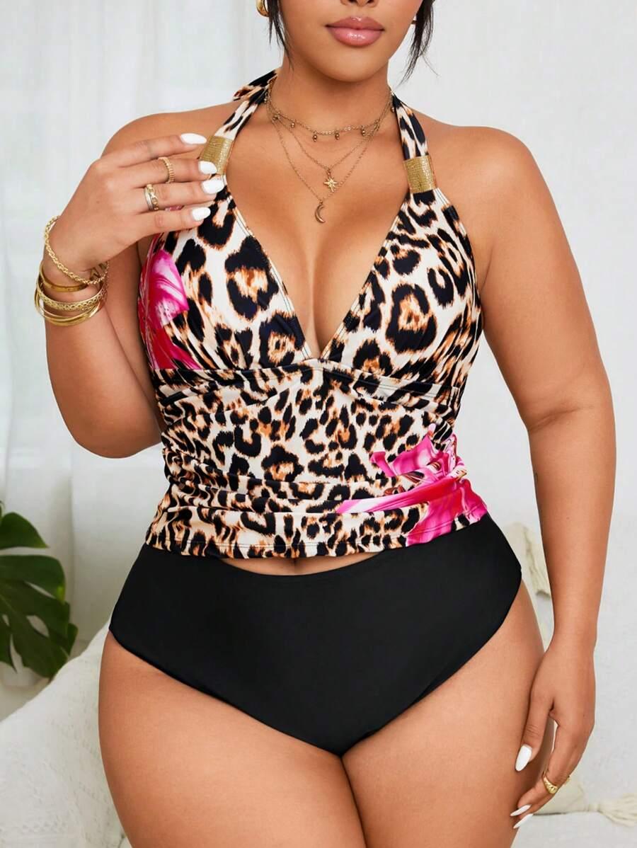 KOSTIUM KĄPIELOWY TANKINI ANIMAL PRINT