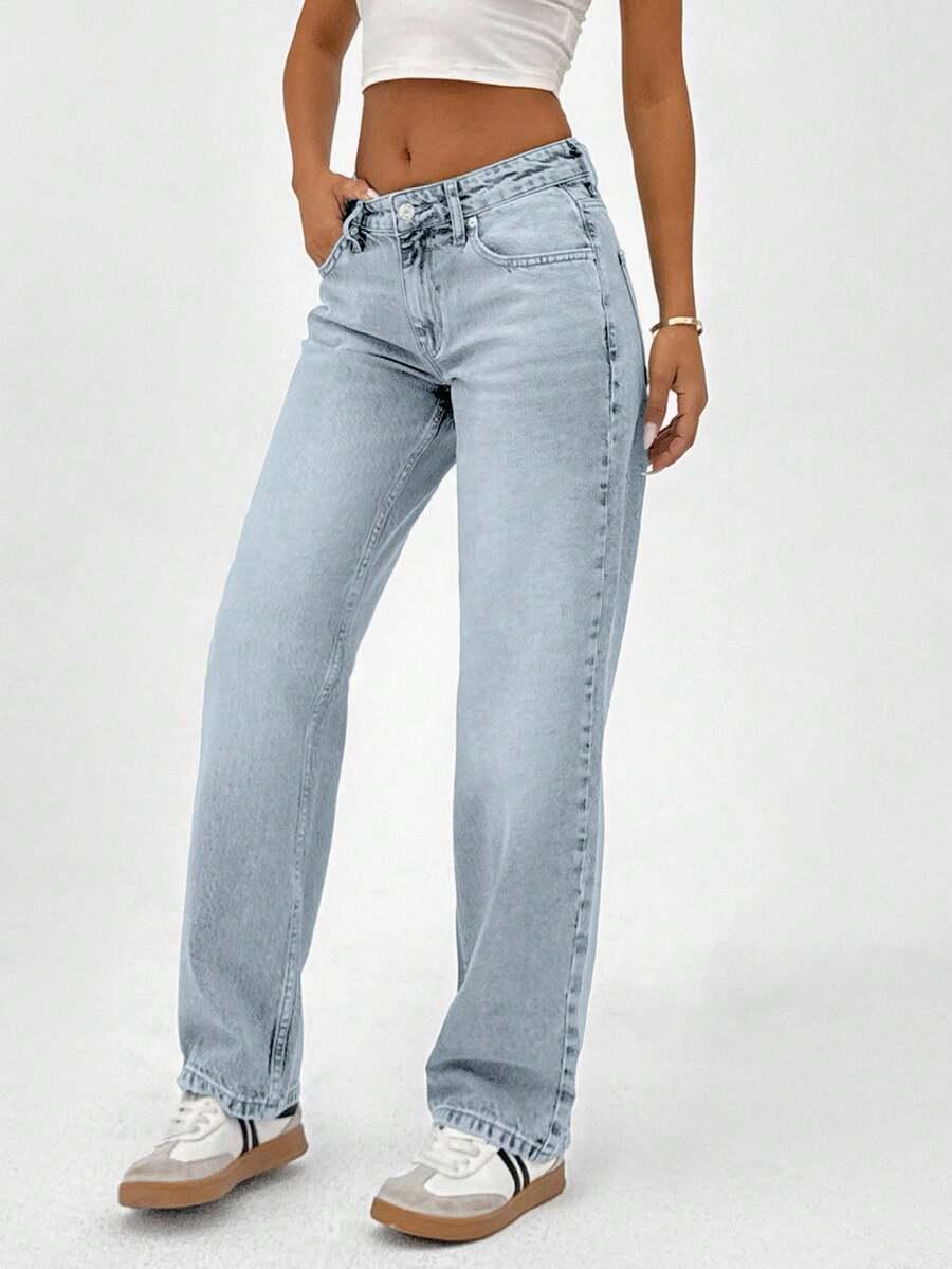 spodnie jeans prosta nogawka