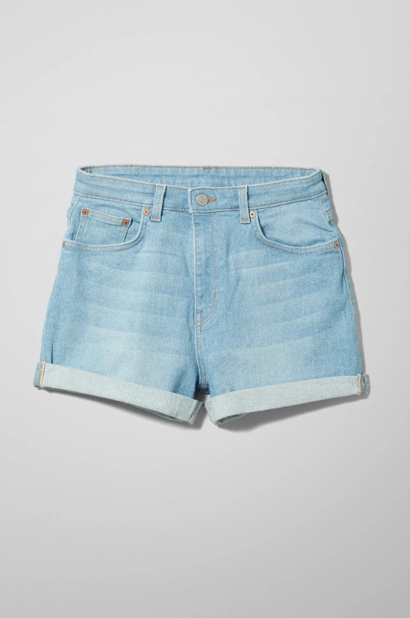 NIEBIESKIE KRÓTKIE SPODENKI JEANS