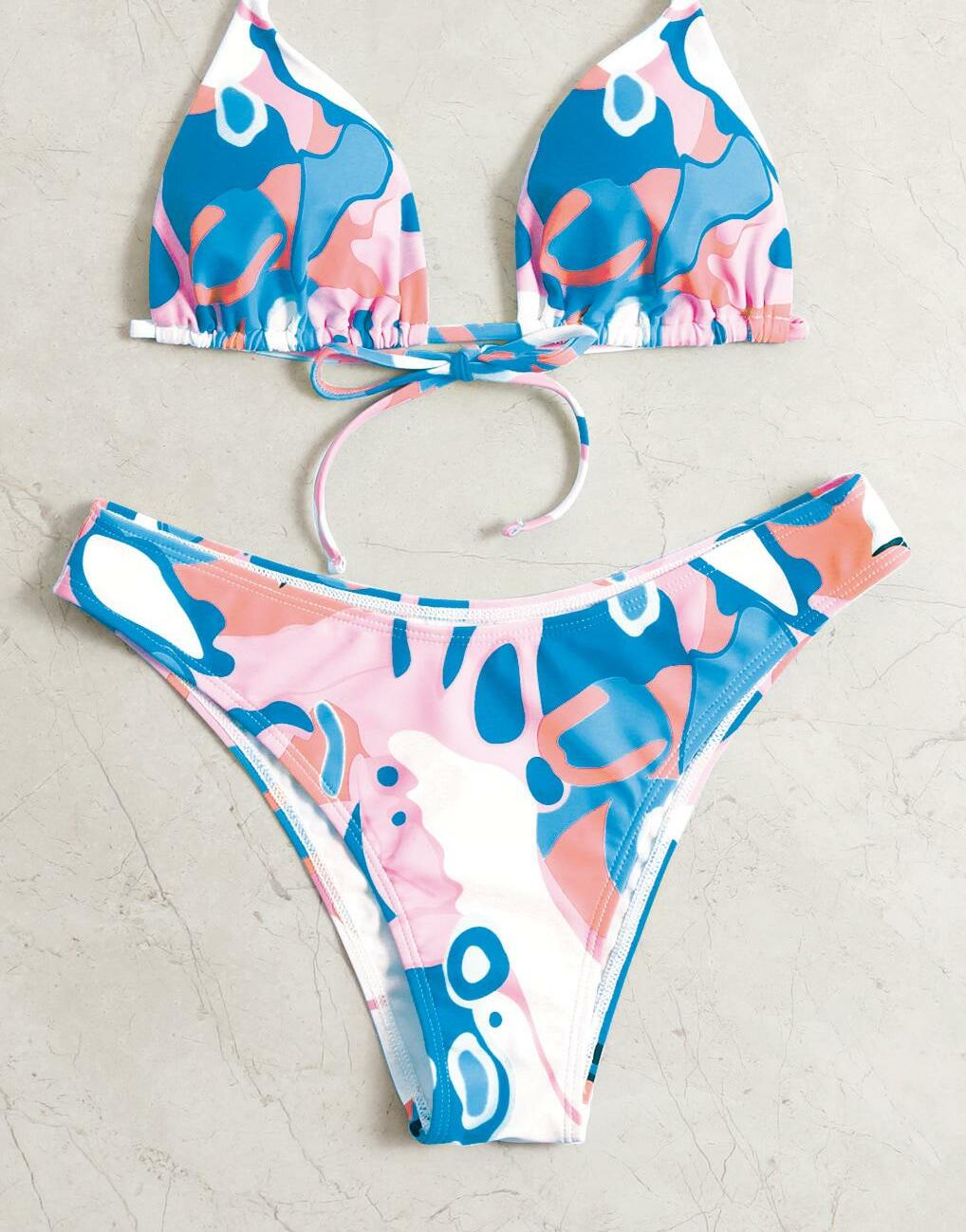 dół od bikini print