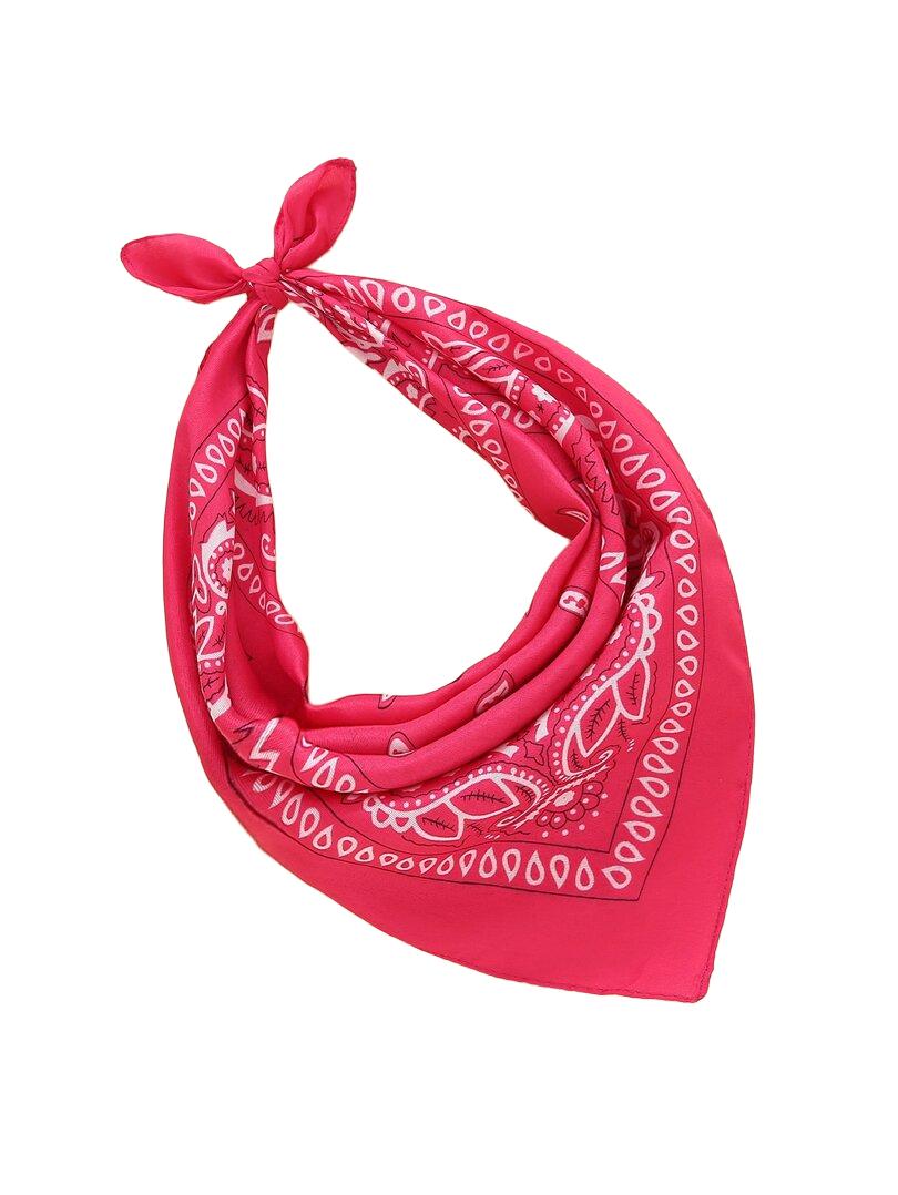 różowa bandana wzór 