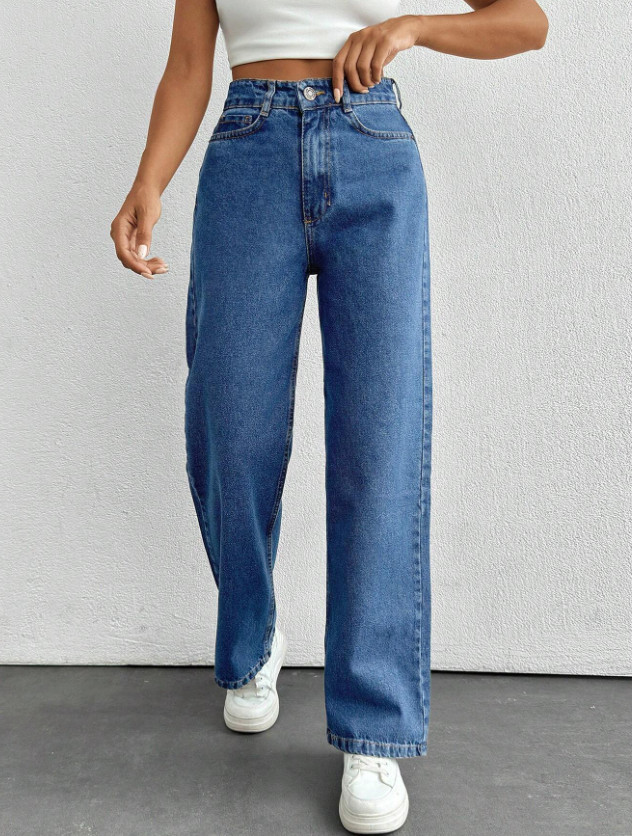 NIEBIESKIE SPODNIE JEANS