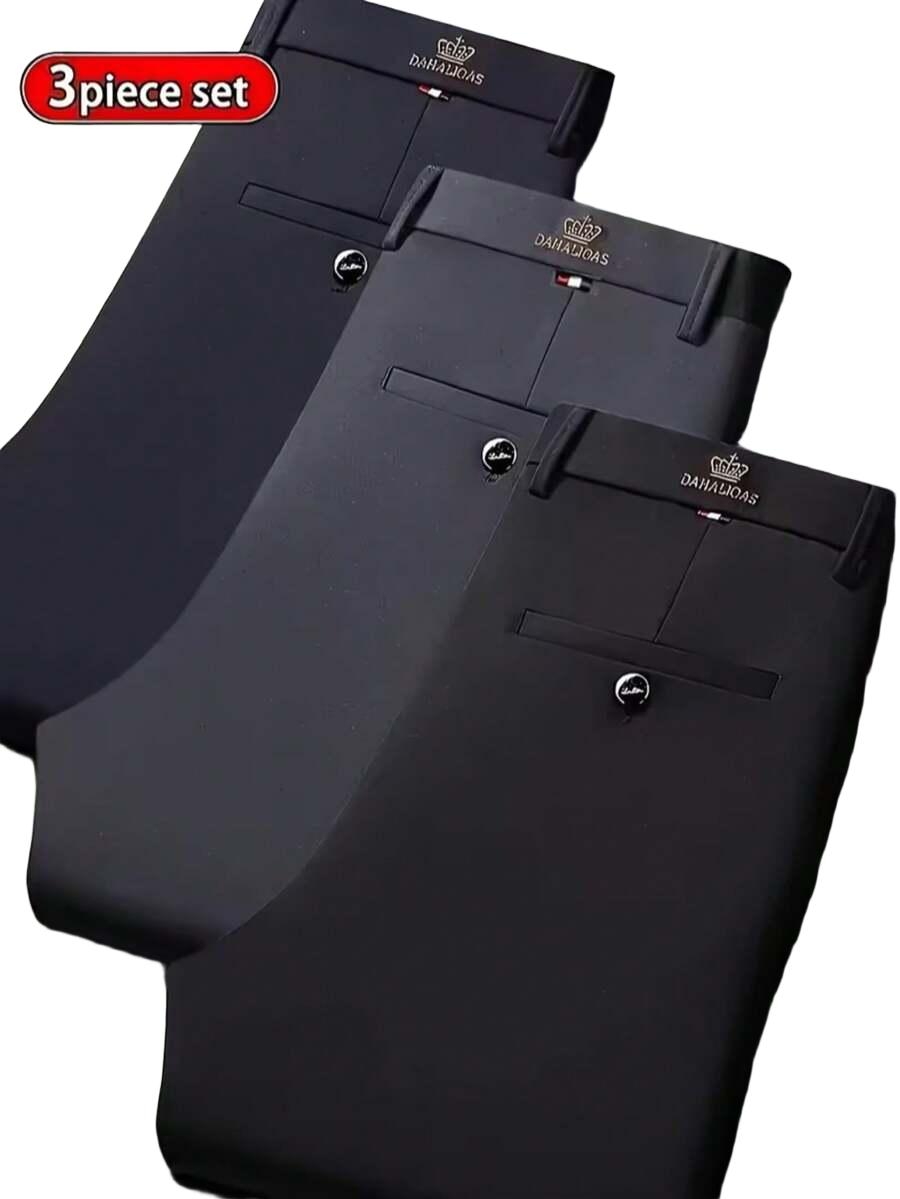 Spodnie garniturowe 3-PACK