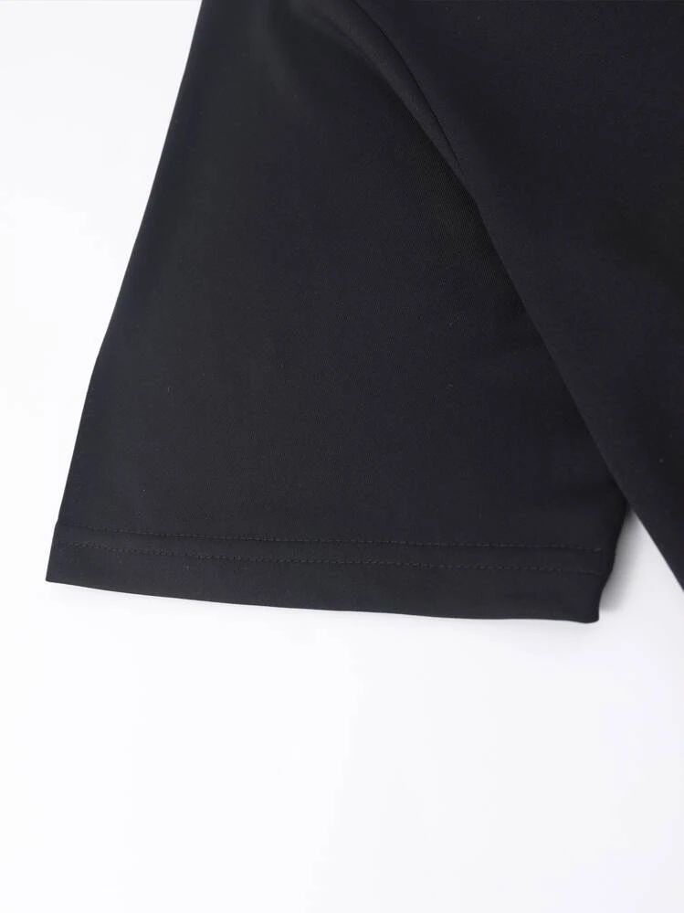 czarny t-shirt print