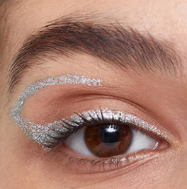 brokatowy eyeliner twinkling lights