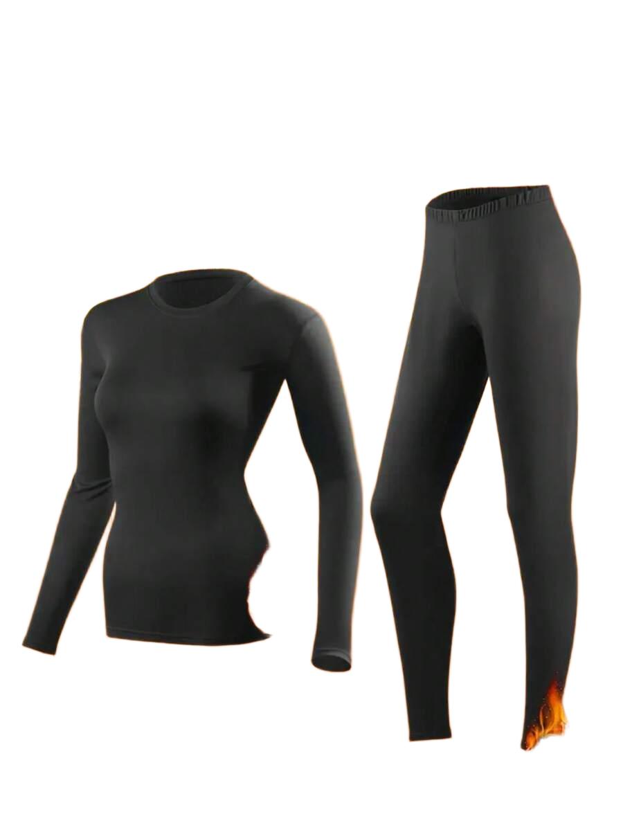 czarny komplet bluzka legginsy 