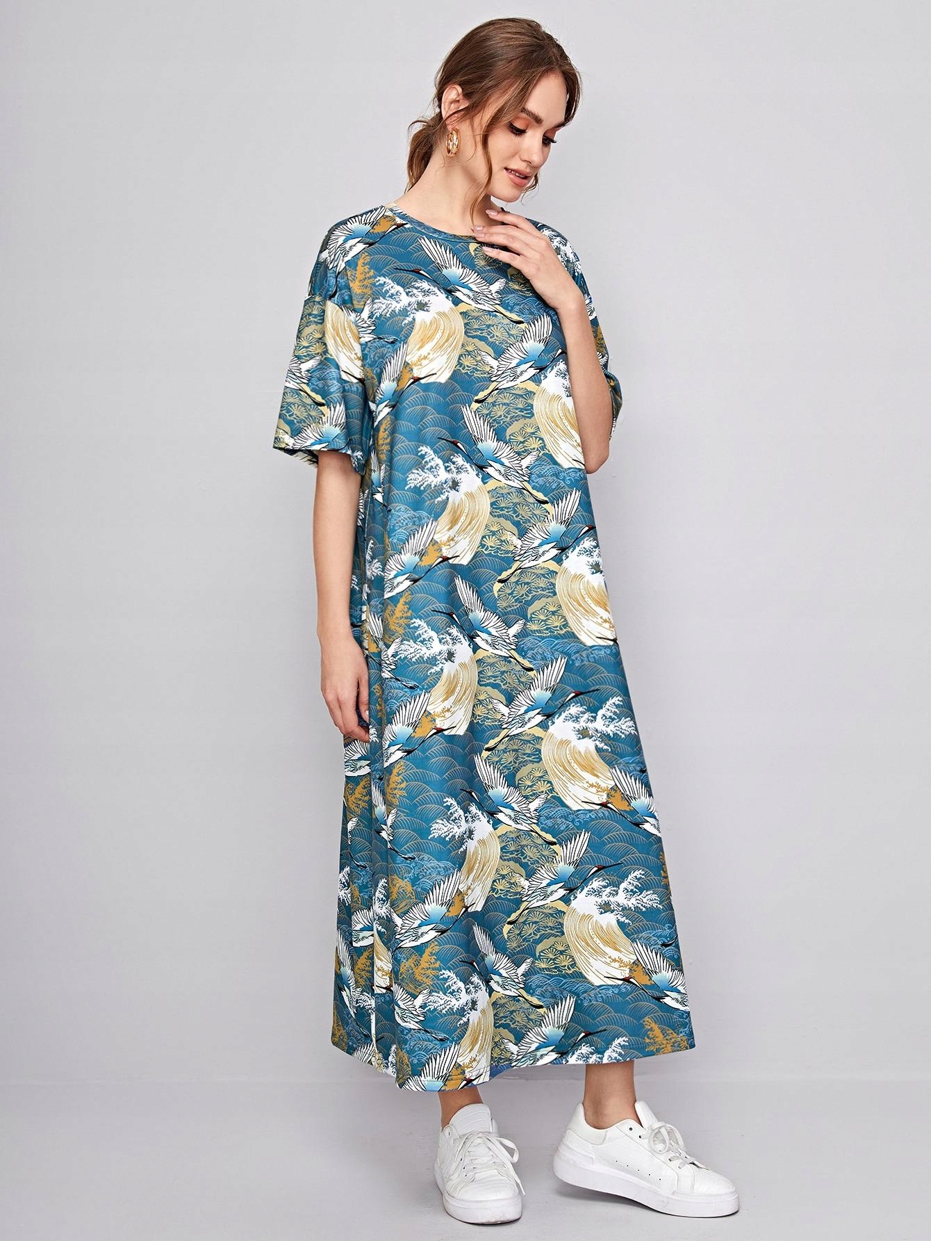 maxi sukienka print