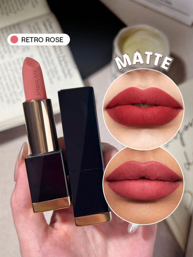 SZMINKA DO UST RETRO ROSE 201