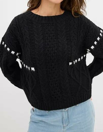 SWETER DAMSKI PLECIONY