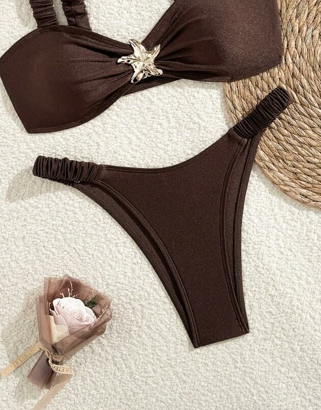 brązowy dół od bikini