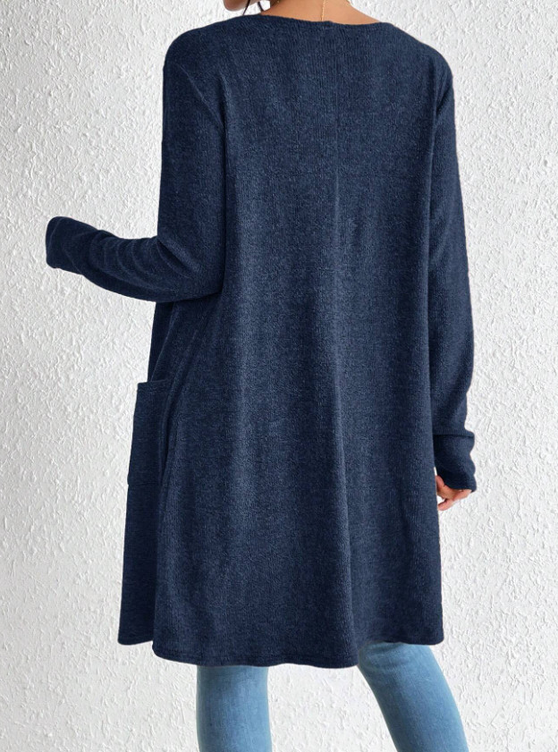 SWETER NARZUTKA KIESZENIE