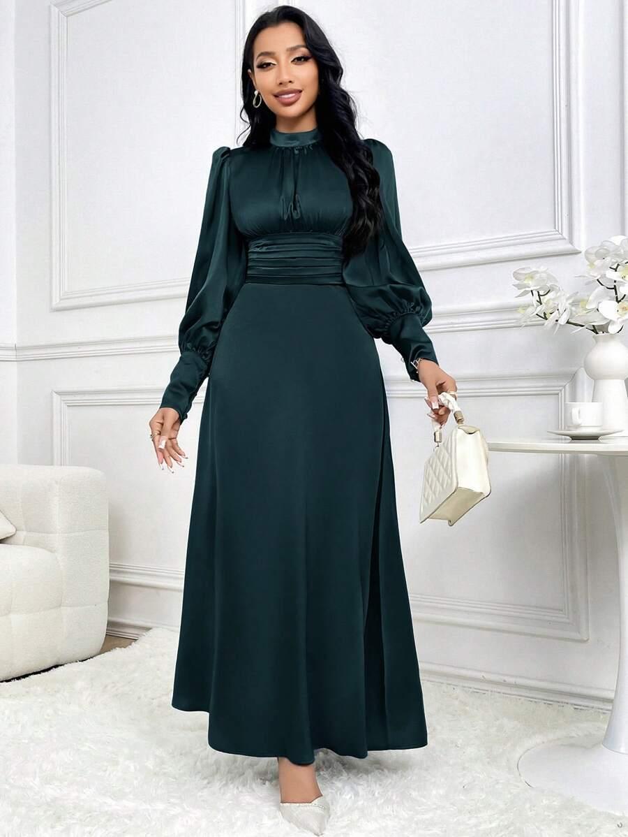 ZIELONA SUKIENKA MAXI 