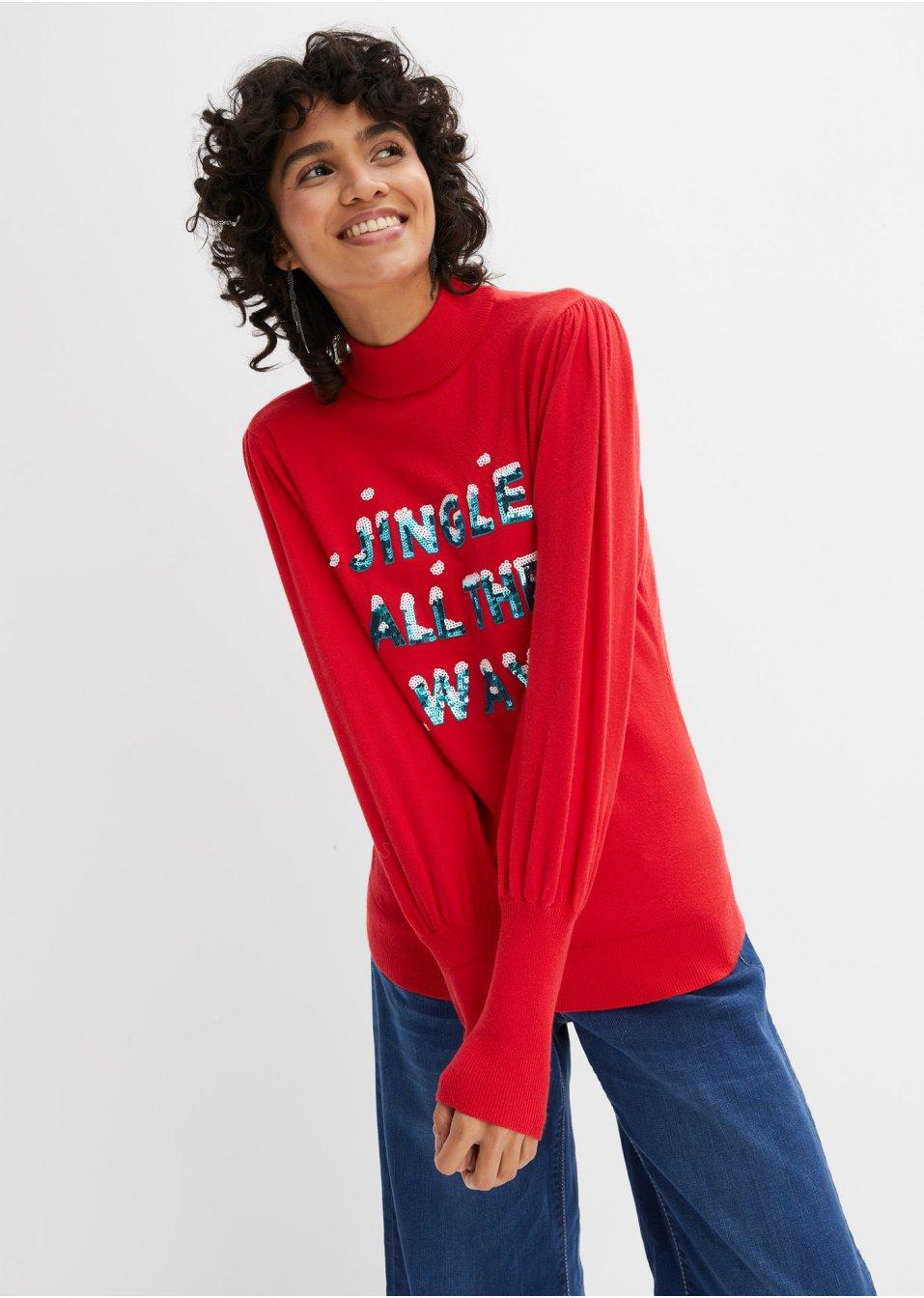 SWETER Z NAPISAMI