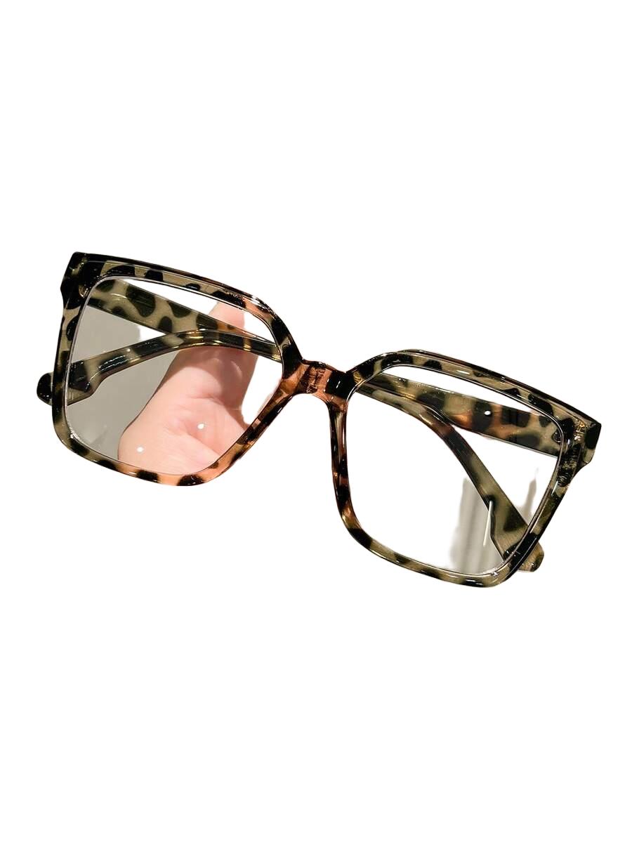 okulary zerówki animal print