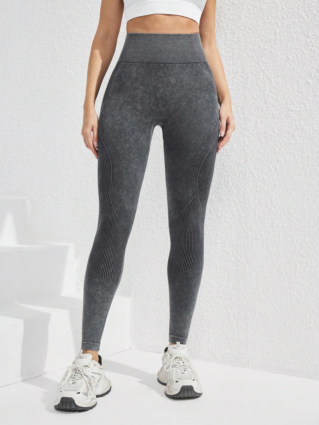 SZARE LEGGINSY WYSOKI STAN
