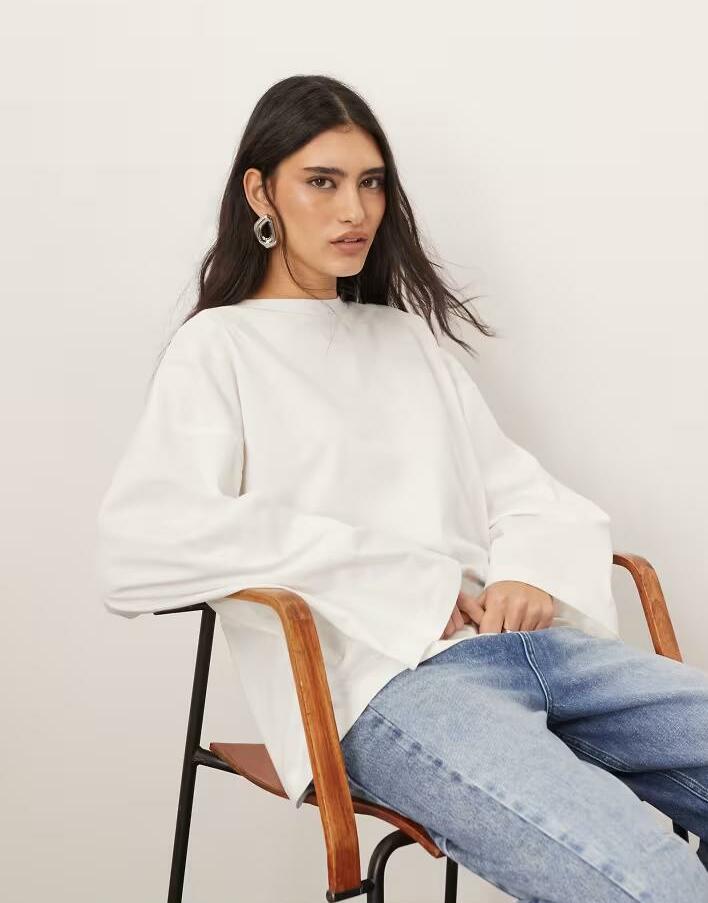 BIAŁA BLUZKA OVERSIZE