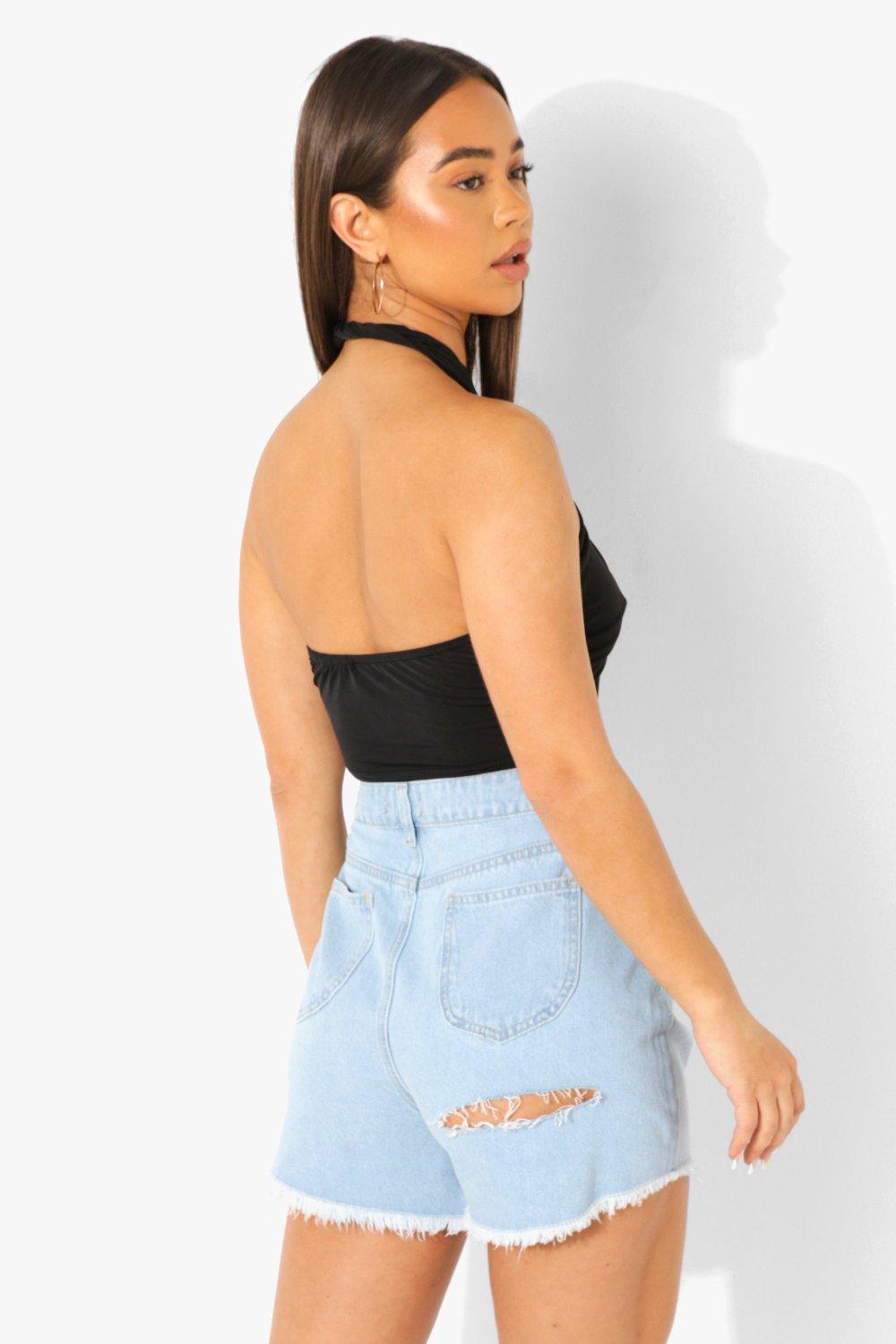 CZARNY CROP TOP