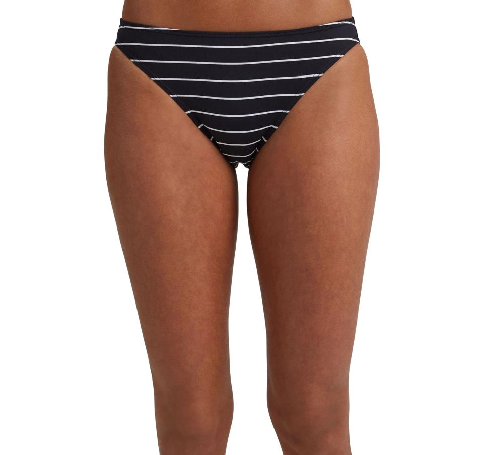 CZARNY DÓŁ OD BIKINI wzór paski