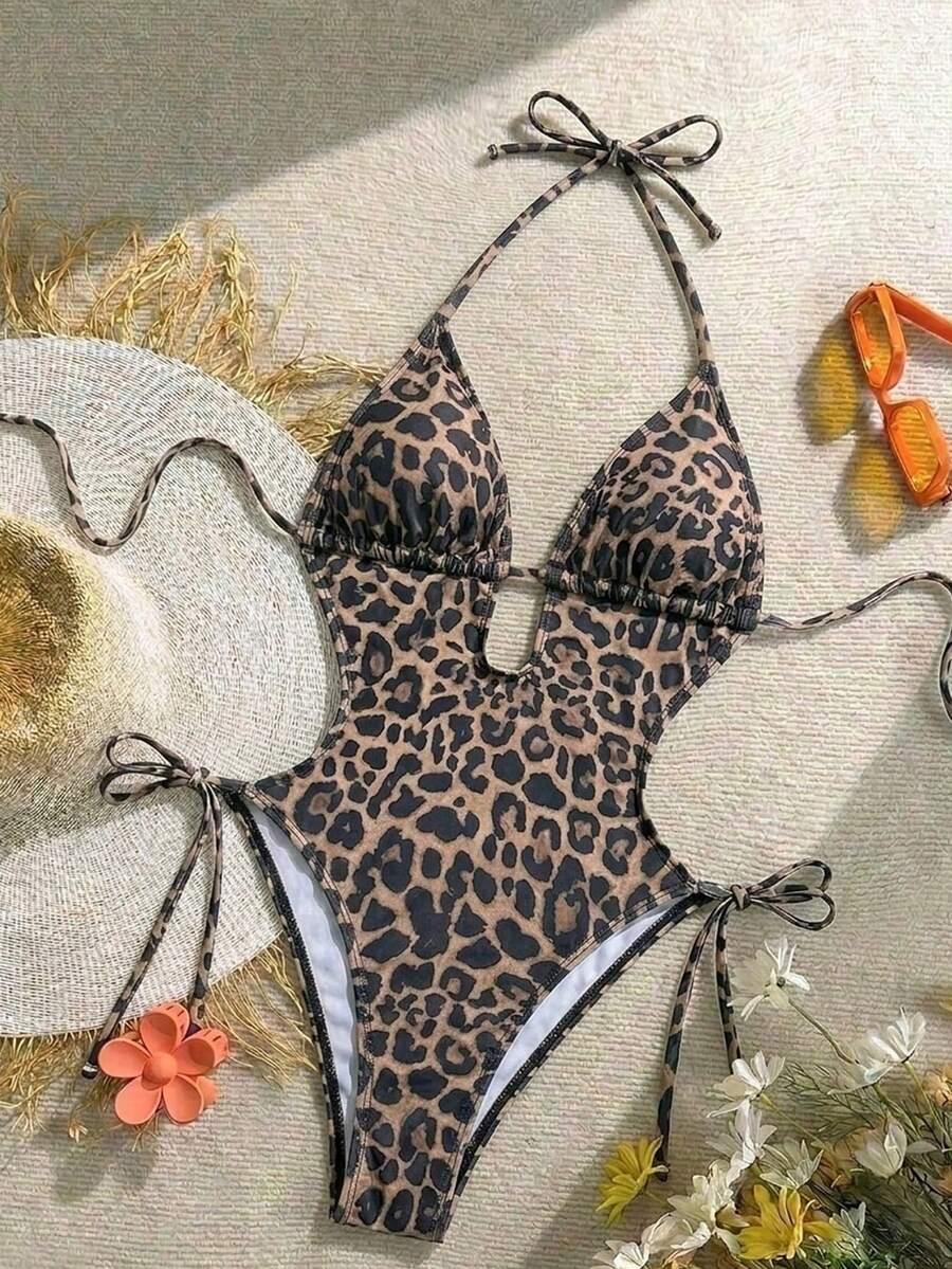jednoczęściowy STRÓJ kąpielowy animal print