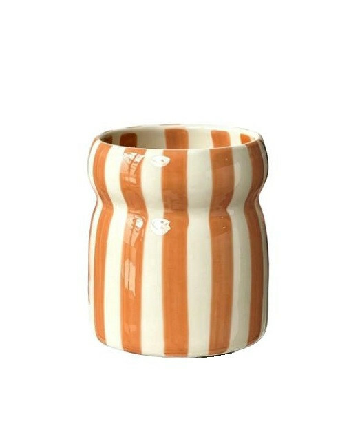 ceramiczny świecznik paski