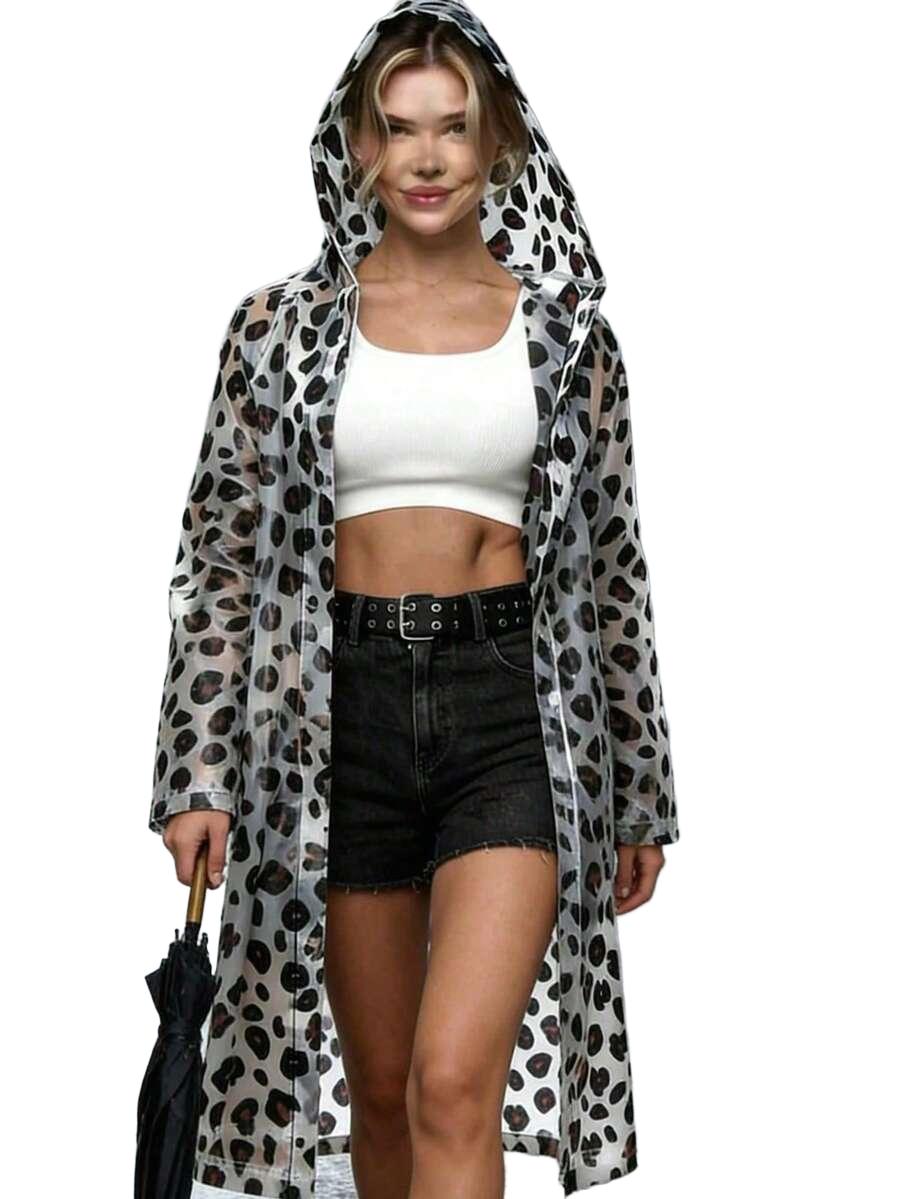 PŁASZCZ PRZECIWDESZCZOWY animal print