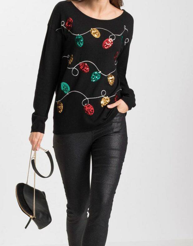 SWETER ŚWIĄTECZNY Z WZOREM