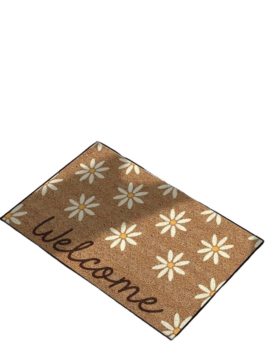wycieraczka wzór kwiaty welcome