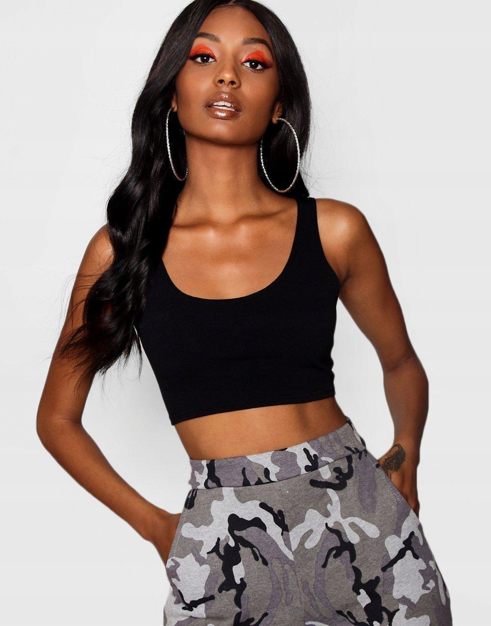 czarny top basic