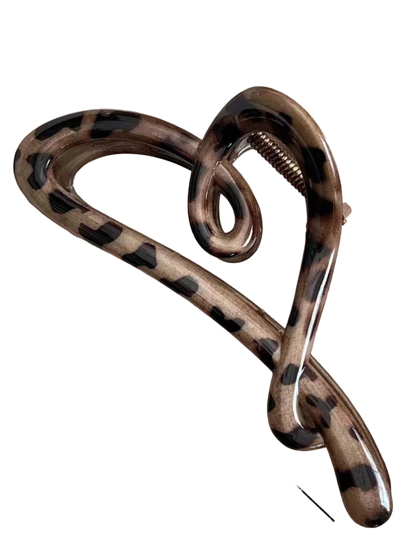 klamra do włosów leopard print