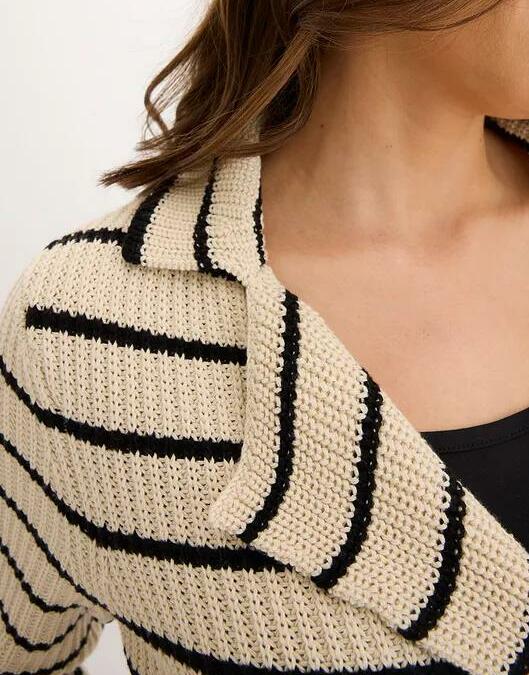 SWETER ROZPINANY DWURZĘDOWY