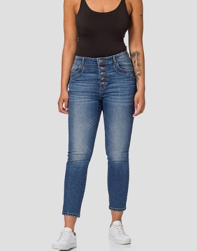 NIEBIESKIE SPODNIE JEANS