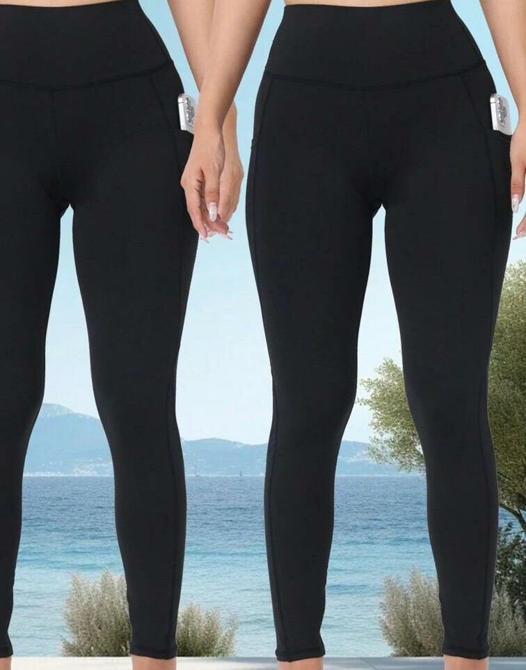 CZARNE LEGGINSY WYSOKI STAN