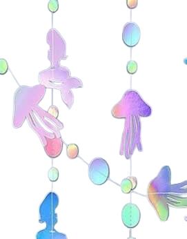 holograficzna girlanda meduza
