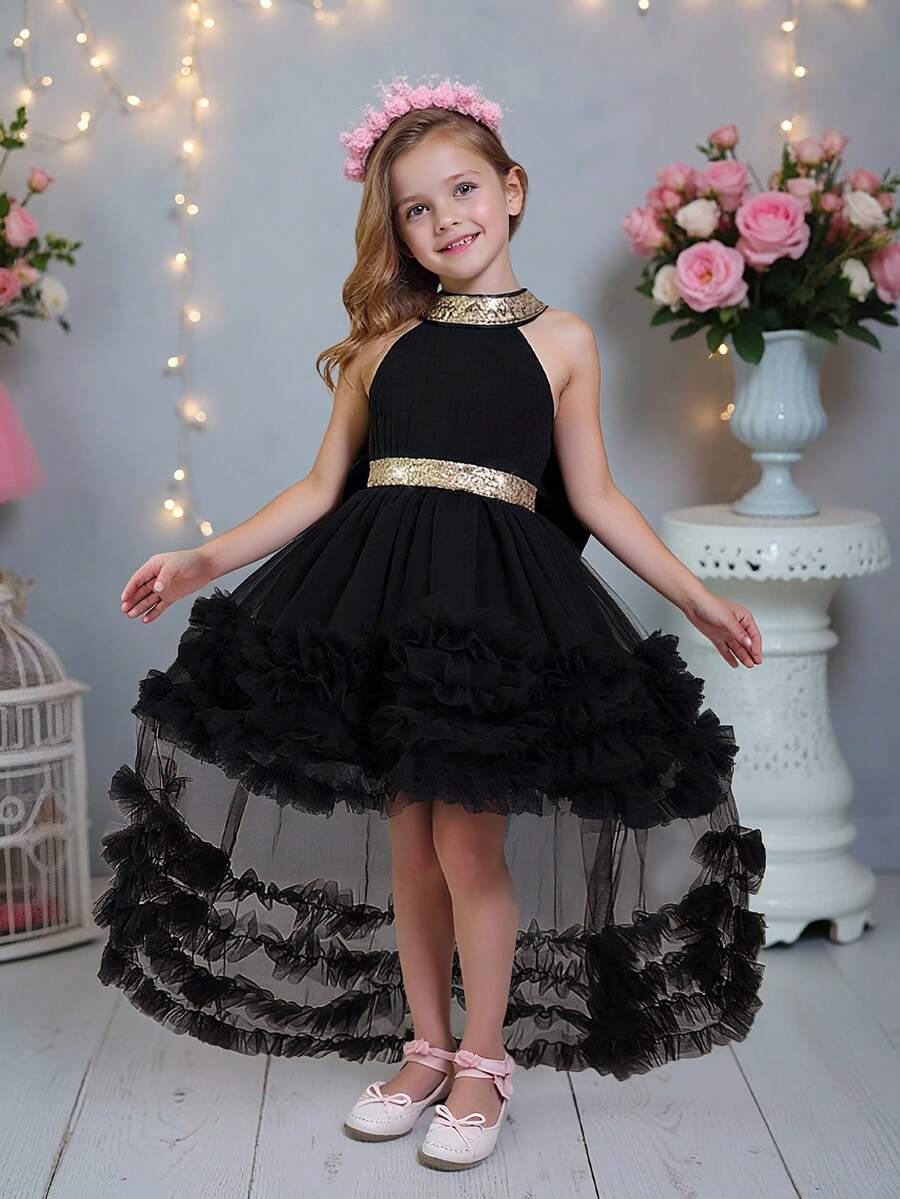 CZARNA SUKIENKA TIUL