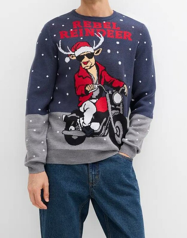 SWETER Z MOTYWEM ŚWIĄTECZNYM