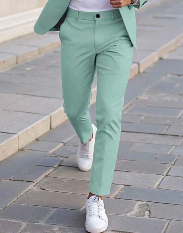 ZIELONE SPODNIE CASUAL