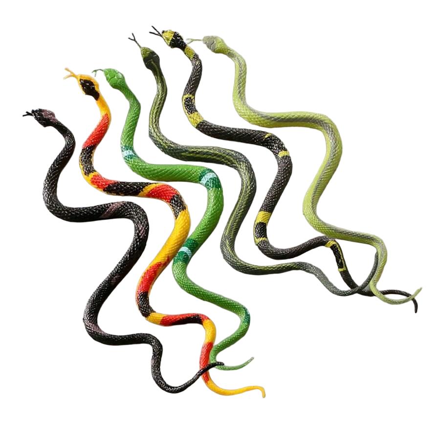 GUMOWY WĄŻ ZABAWKA 6-pack