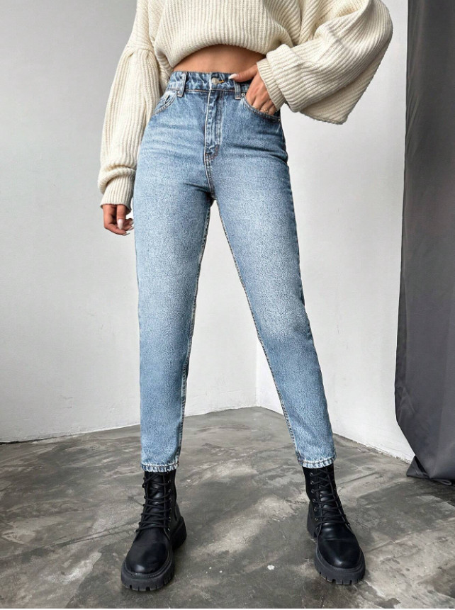 SPODNIE JEANS WYSOKI STAN