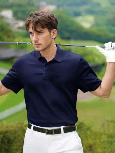 GRANATOWA KOSZULKA POLO 