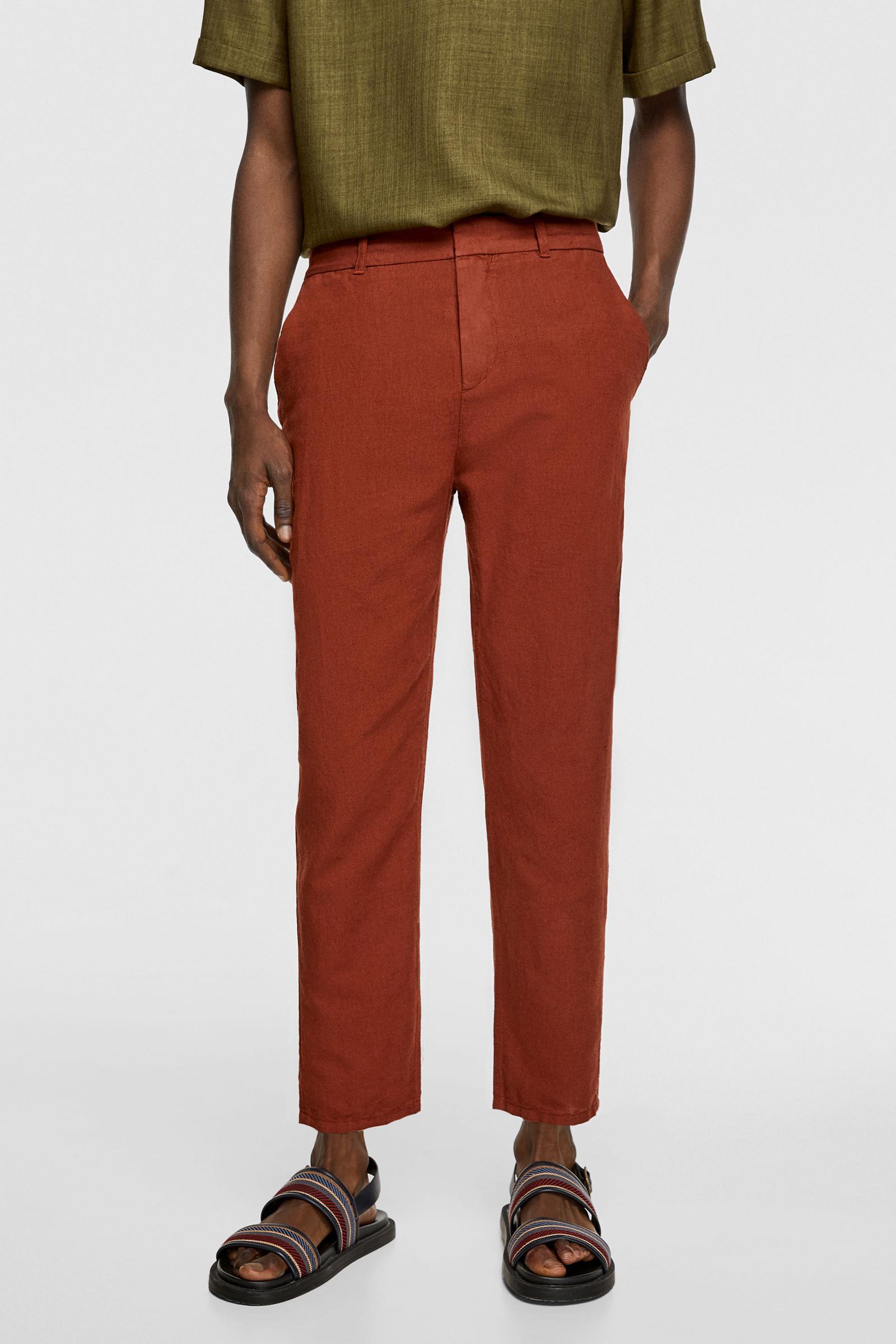 LNIANE SPODNIE CHINOS