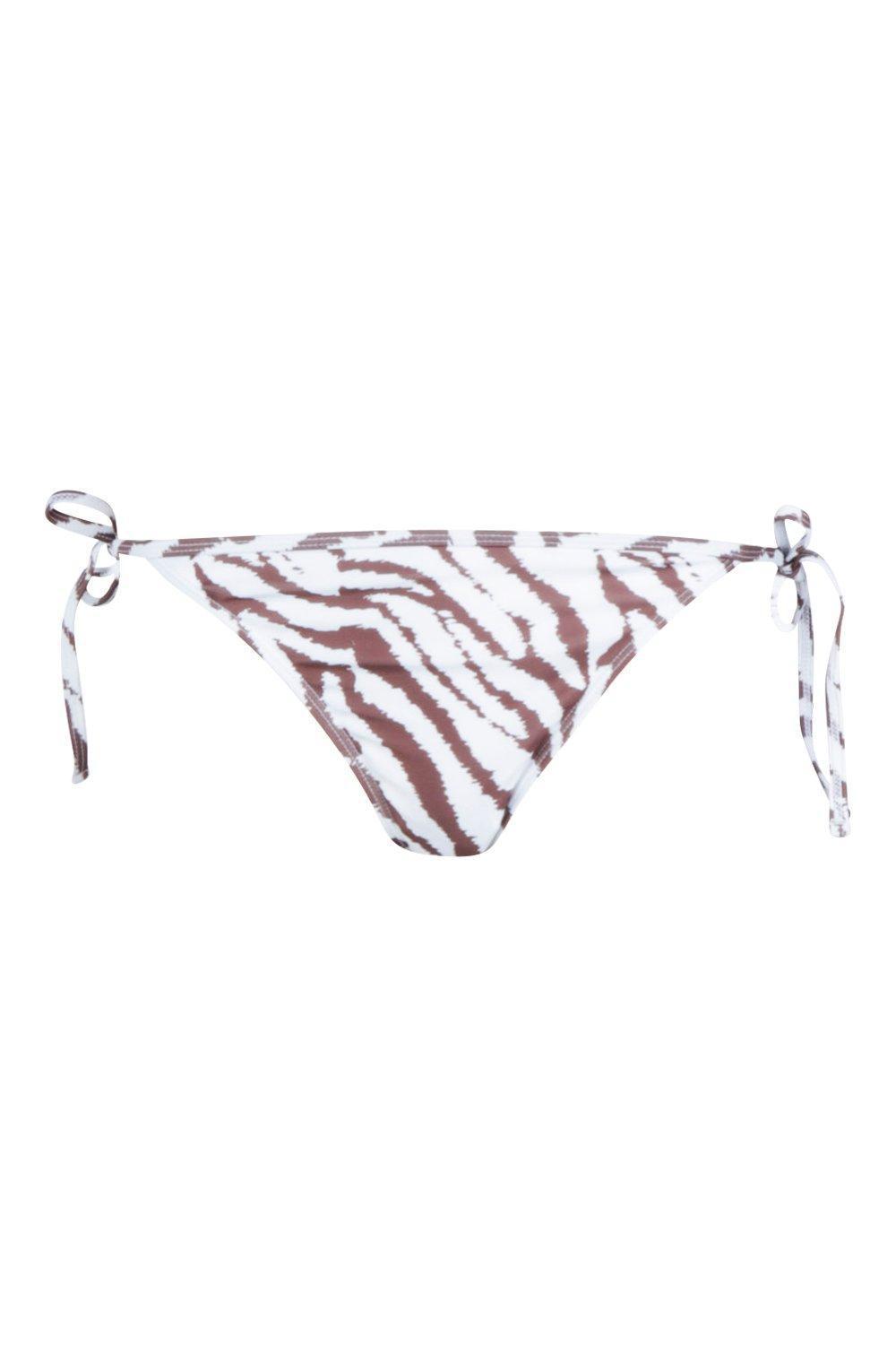 DÓŁ OD BIKINI WIĄZANIE ANIMAL PRINT